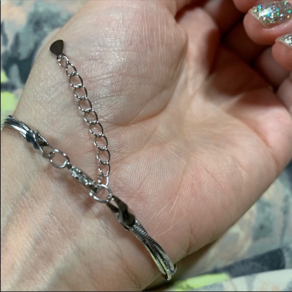 Sterling Silver 925 Three Chain Bracelet - Picture 4 of 5